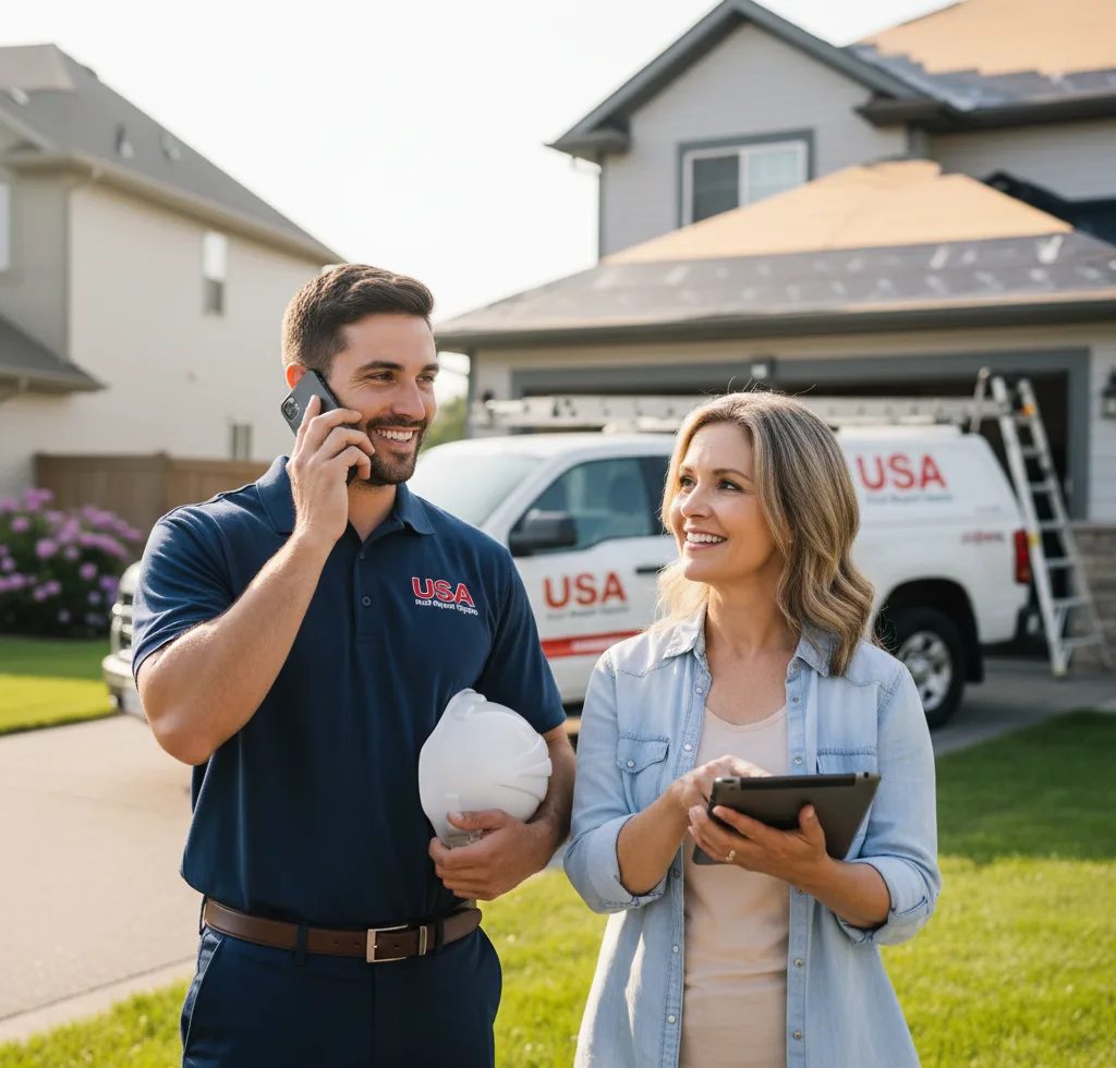 USA Roof Repair Experts customer support in Mart